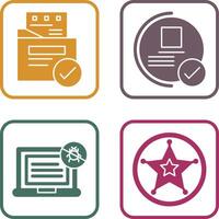 File Protection and Guarantee Icon vector