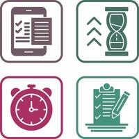 Check List and Quick Response Icon vector