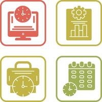 Productivity and Online Time Icon vector