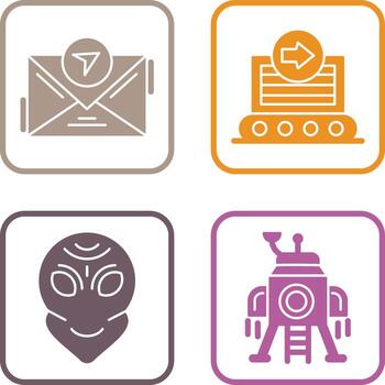 message and container Icon vector