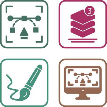 and layer Icon vector