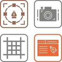 Camera and Icon vector