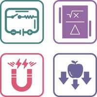 Electrical Circuit and Formula Icon vector