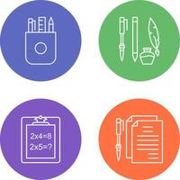 Stationery and Writing Equipment Icon vector