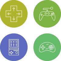 Direction Key and Gaming Control Icon vector