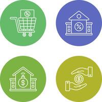 Shopping Tax and estate Icon vector