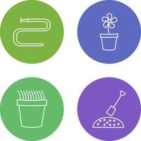 Water Pipe and Lower Pot Icon vector