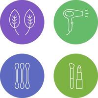 Herb and Hair removal Icon vector