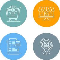 Add to Cart and Online Shopping Icon vector