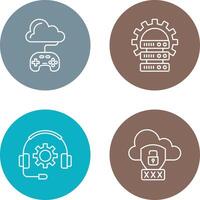 Gaming and Server Icon vector