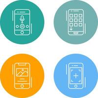 Voice Record and Device Icon vector