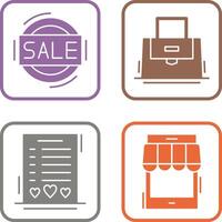 Sale and Purse Icon vector