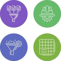 Data Collection and Engineering Icon vector