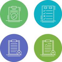 Today to Done Check List and Checkmark Icon vector