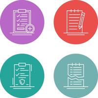 Medical Examination List and Check Up List Icon vector