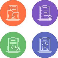 Save List and Task List Icon vector