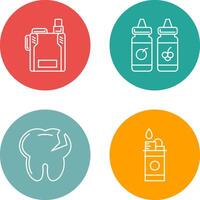 Vape and Vape Liquid Icon vector