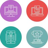 Quiz and Registration Icon vector