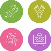 Start Up and Placeholder Icon vector