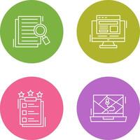 Details Looking and Adaptive Icon vector
