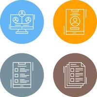 Newtwork and Account Icon vector