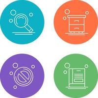 Search and Table Icon vector