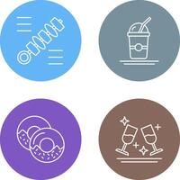 Skewer and Frappe Icon vector