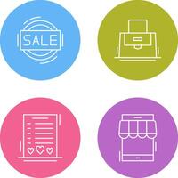 Sale and Purse Icon vector