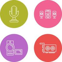 Microphone and Sound System Icon vector