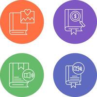 Pictures and Search Icon vector