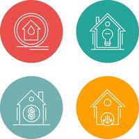 Fire Alarm and Home Automation Icon vector