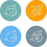 Smirk and Candy Icon vector