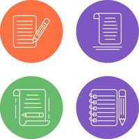 checklist and document Icon vector