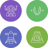 robot and playload Icon vector