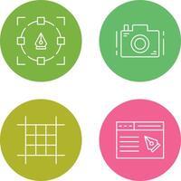 Camera and Icon vector