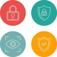 Lock and Privacy Icon vector