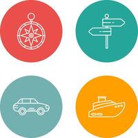 Compass and Direction Icon vector