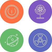 Gyroscope and Power Icon vector