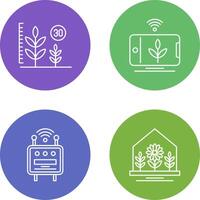 Growth and Device Icon vector