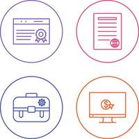 quality assurance and press release Icon vector