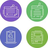 Note and Note Icon vector