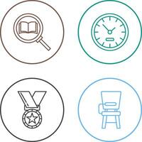 Search and ClockSnack and Money Icon vector