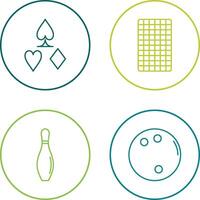 card suits and card backward Icon vector