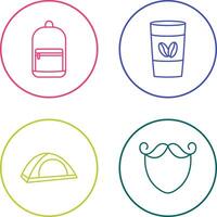 Backpack and Coffee Icon vector