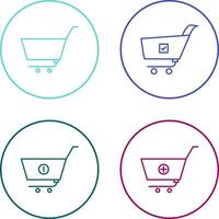 empty cart and confirm order Icon vector