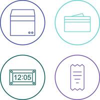 box and wallet Icon vector