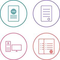 global report and reports Icon vector