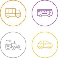 Truck and Bus Icon vector