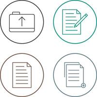 folder and edit document Icon vector