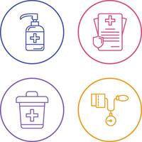 Sanitizer and Receipt Icon vector